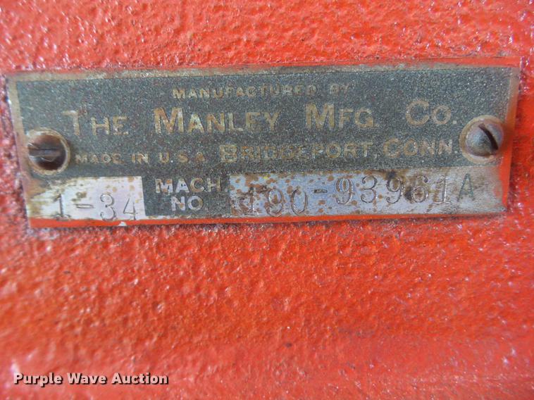 image for item DZ9376 The Manley Mfg. press