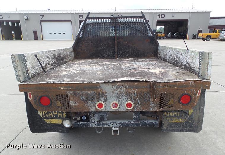 image for item DZ9380 1992 Ford F250 SuperCab flatbed pickup truck