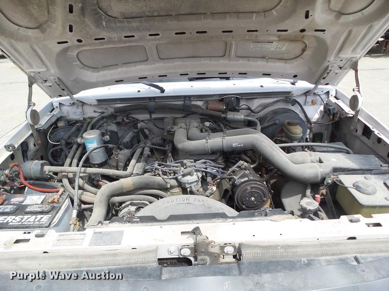 image for item DZ9380 1992 Ford F250 SuperCab flatbed pickup truck