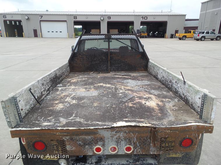 image for item DZ9380 1992 Ford F250 SuperCab flatbed pickup truck