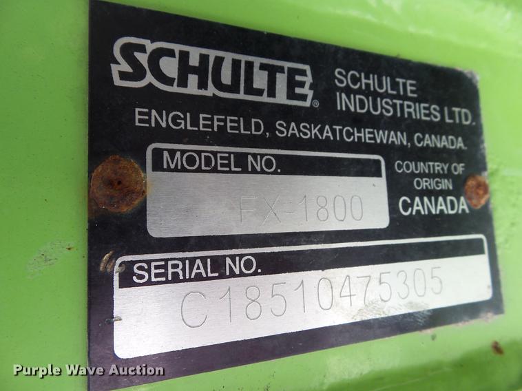 image for item DZ9383 2013 Schulte FX1800 batwing rotary mower