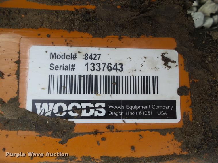 image for item DZ9393 Woods HS106 side boom rotary mower