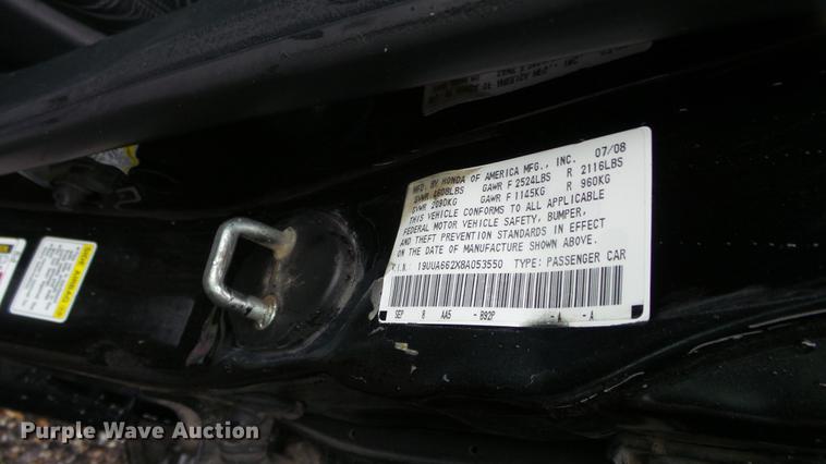 image for item EF9060 2008 Acura TL