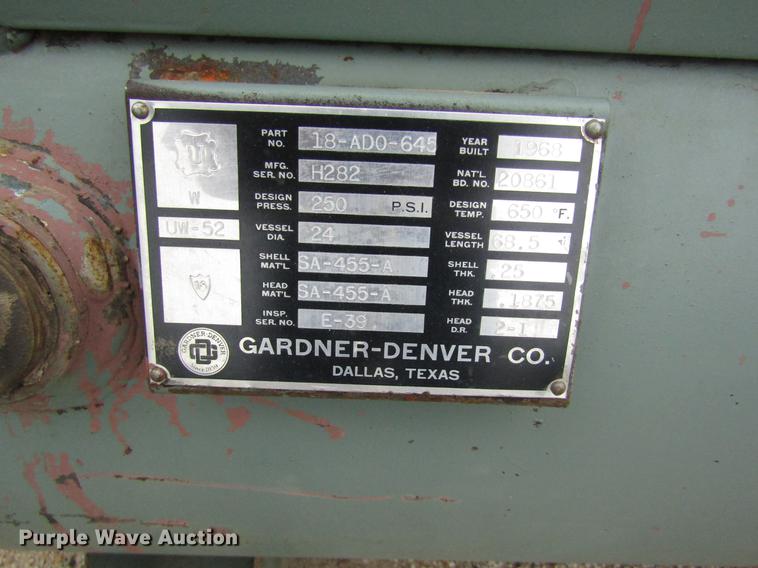 image for item EI9430 Gardner Denver air compressor