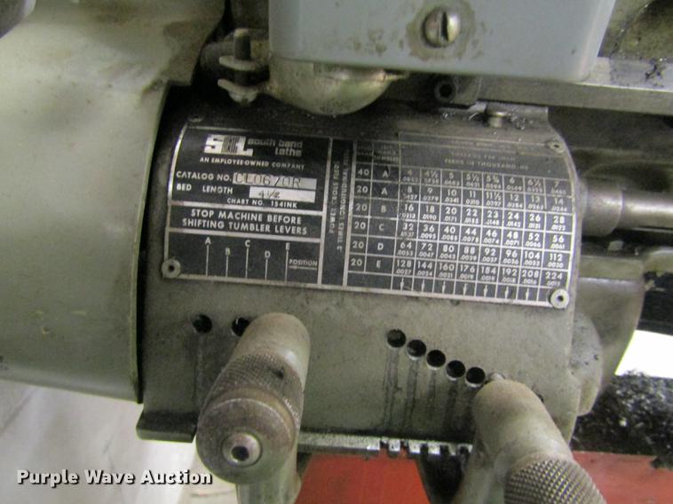 image for item EI9461 Southbend CL0670R metal lathe
