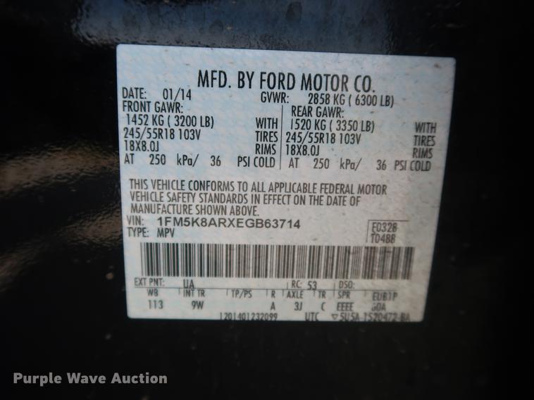 image for item EP9408 2014 Ford Explorer Police Interceptor SUV