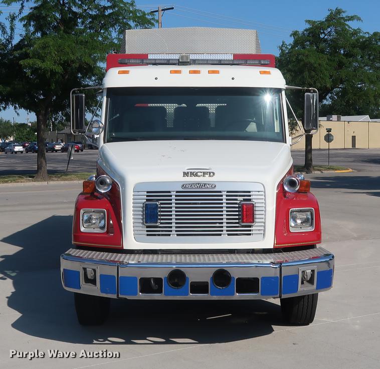 image for item EP9436 1994 Freightliner FL80 Crew Cab hazmat truck