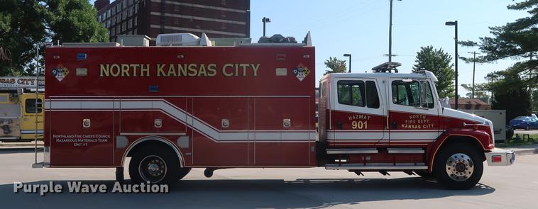 image for item EP9436 1994 Freightliner FL80 Crew Cab hazmat truck