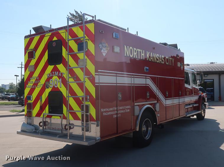 image for item EP9436 1994 Freightliner FL80 Crew Cab hazmat truck