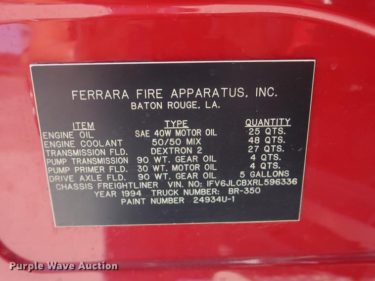 image for item EP9436 1994 Freightliner FL80 Crew Cab hazmat truck