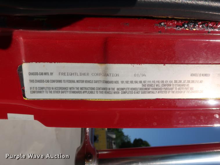 image for item EP9436 1994 Freightliner FL80 Crew Cab hazmat truck