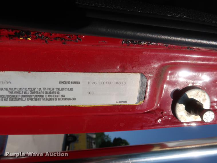 image for item EP9436 1994 Freightliner FL80 Crew Cab hazmat truck