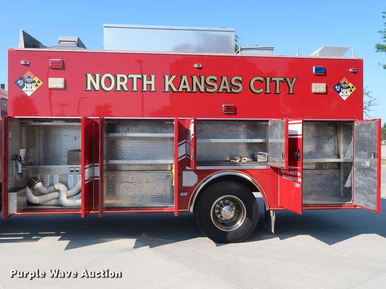 image for item EP9436 1994 Freightliner FL80 Crew Cab hazmat truck