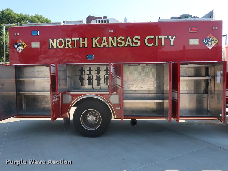 image for item EP9436 1994 Freightliner FL80 Crew Cab hazmat truck