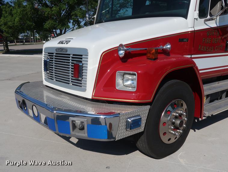 image for item EP9436 1994 Freightliner FL80 Crew Cab hazmat truck