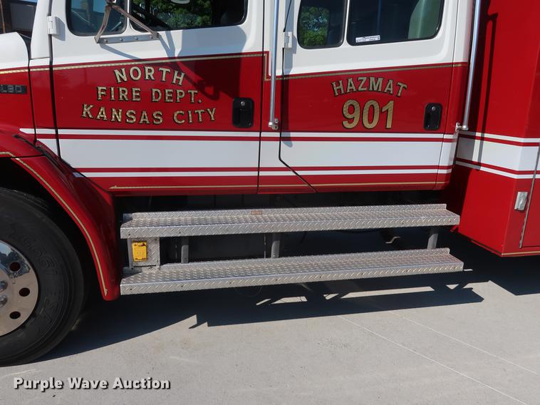 image for item EP9436 1994 Freightliner FL80 Crew Cab hazmat truck