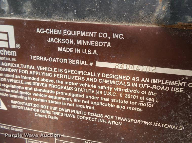 image for item DC1227 2002 Ag-Chem TerraGator 8104 sprayer
