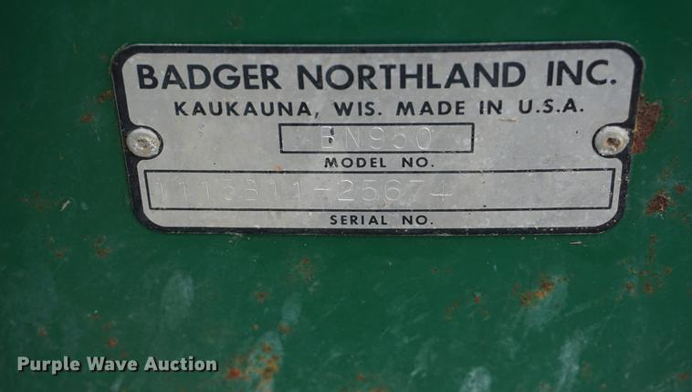 image for item DD7769 Badger BN950 feed wagon