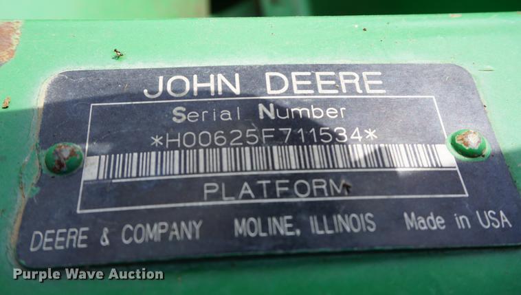 image for item DD7773 John Deere 625F flex head