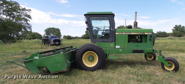 image for item DD8340 1994 John Deere 3830 windrower