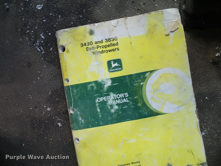 image for item DD8340 1994 John Deere 3830 windrower