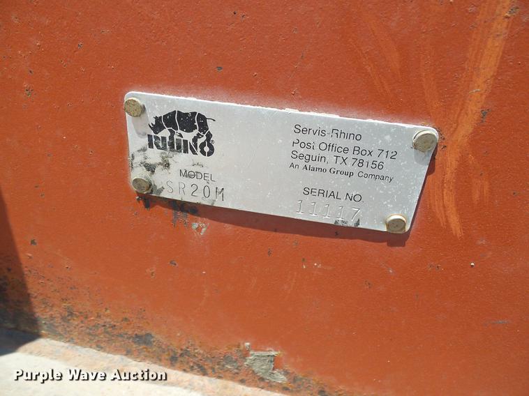 image for item DD8643 2001 Rhino SR20M batwing rotary mower