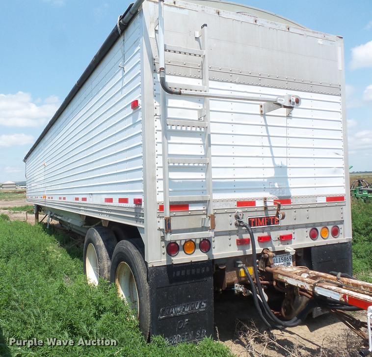 image for item DV9434 1996 Timpte double hopper bottom grain trailer