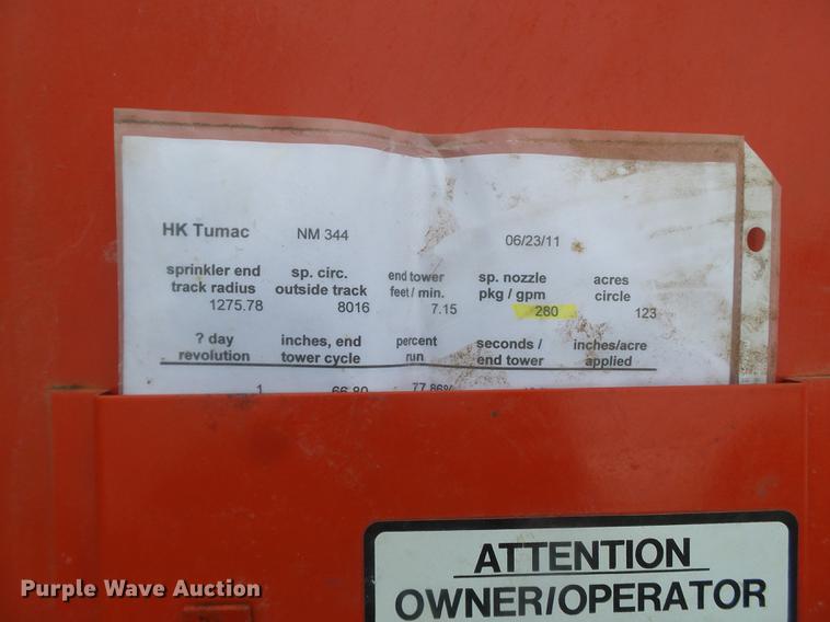 image for item EI9625 HK Tumac 1/4 mile center pivot