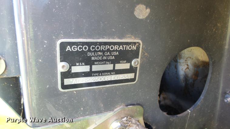 image for item ER9549 2011 AGCO Dyna flex head