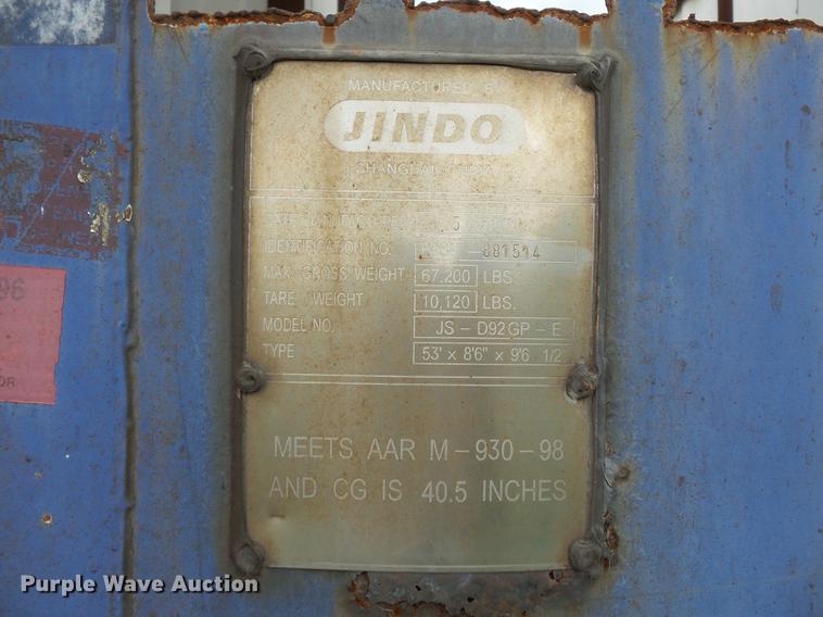 image for item DB7104 1995 Stoughton EC03GN-48/53T-S debris trailer