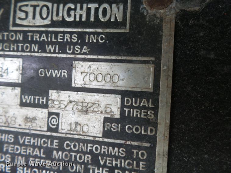 image for item DB7104 1995 Stoughton EC03GN-48/53T-S debris trailer