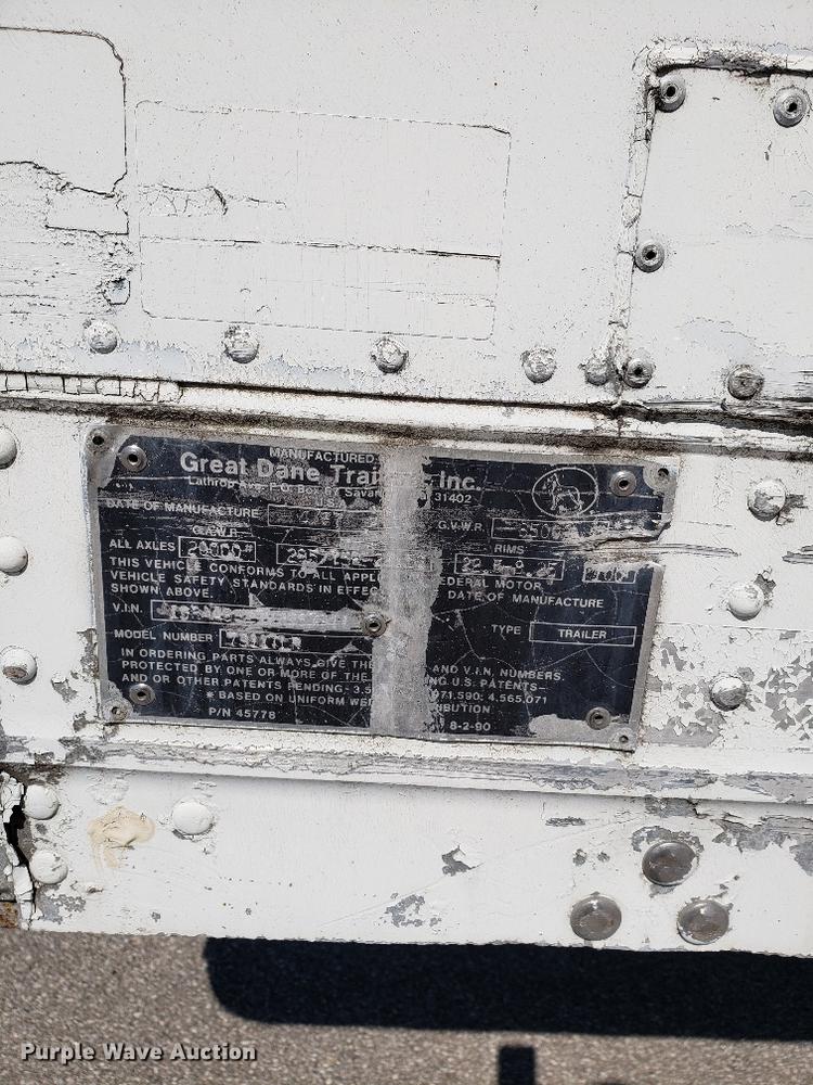 image for item G1281 1997 Great Dane dry van trailer