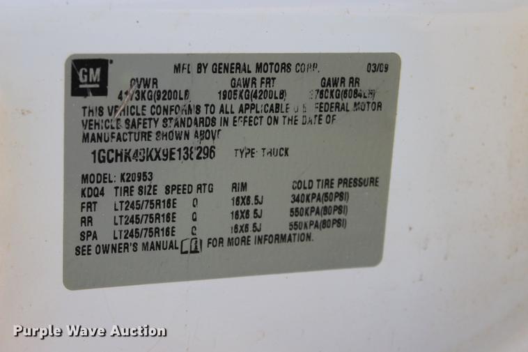 image for item BE9338 2009 Chevrolet Silverado 2500HD Ext. Cab pickup truck