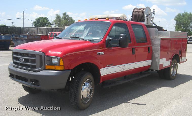 image for item BL9046 2000 Ford F550 Super Duty XL Crew Cab fire truck