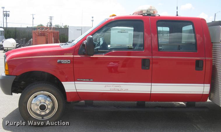 image for item BL9046 2000 Ford F550 Super Duty XL Crew Cab fire truck
