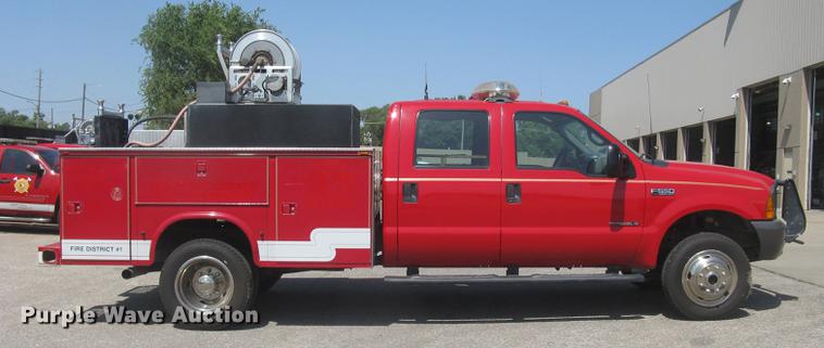 image for item BL9047 2000 Ford F550 Super Duty XL Crew Cab fire truck