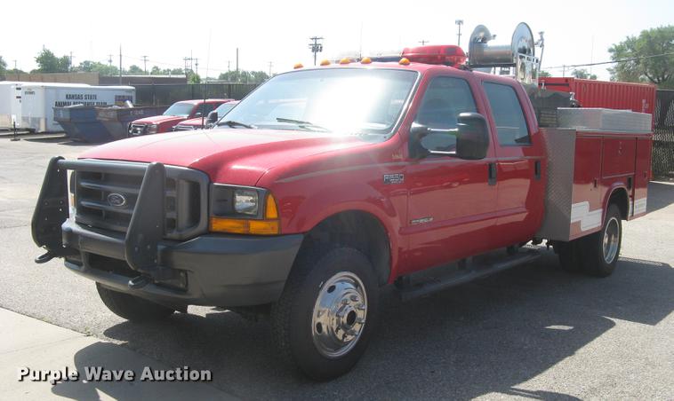 image for item BL9047 2000 Ford F550 Super Duty XL Crew Cab fire truck