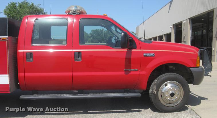 image for item BL9047 2000 Ford F550 Super Duty XL Crew Cab fire truck