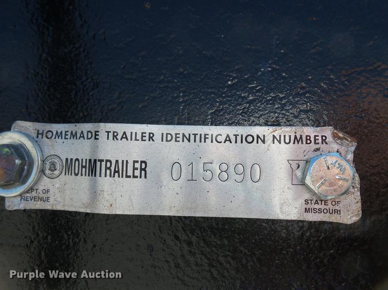 image for item DB7081 2012 shop built equipment trailer