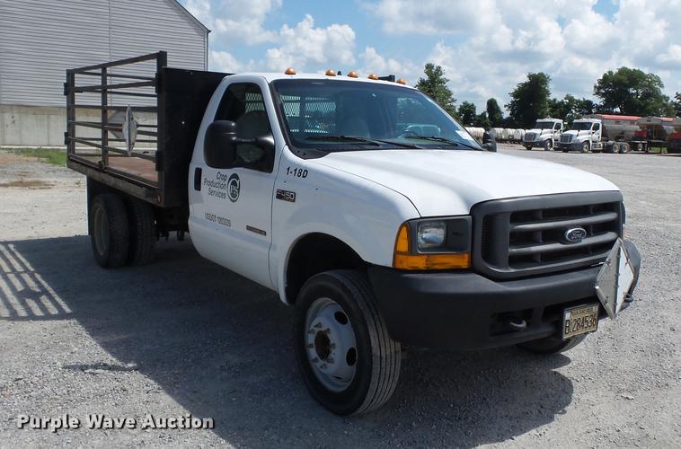 image for item DB7099 2000 Ford F450 Super Duty XL flatbed truck
