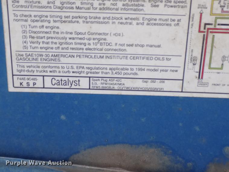 image for item DB8677 1994 Ford F150 XL SuperCab pickup truck