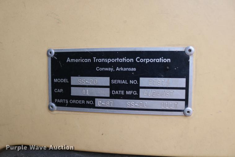 image for item DD8285 1987 International S1853 Ward SS-20 school bus