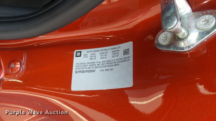 image for item DE7192 2015 Chevrolet Camaro convertible