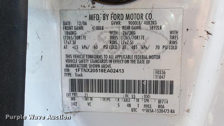 image for item DM9905 2008 Ford F250  Super Duty XL SuperCab pickup truck