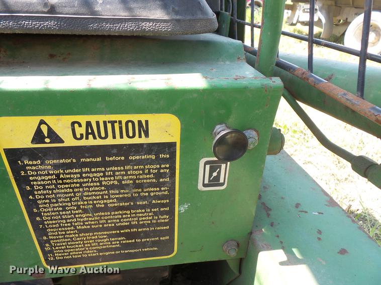 image for item DV9442 John Deere 60 skid steer