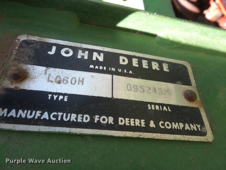 image for item DV9442 John Deere 60 skid steer