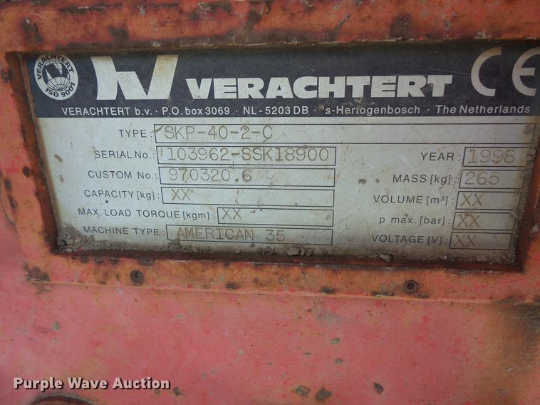 image for item DV9443 1998 Verachtert SKP-40-2-C grapple