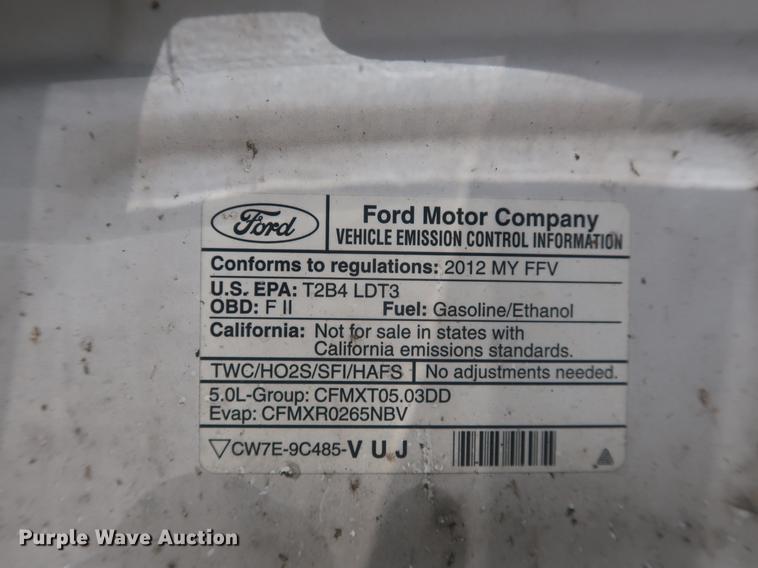 image for item EF9781 2012 Ford F150 SuperCab pickup truck