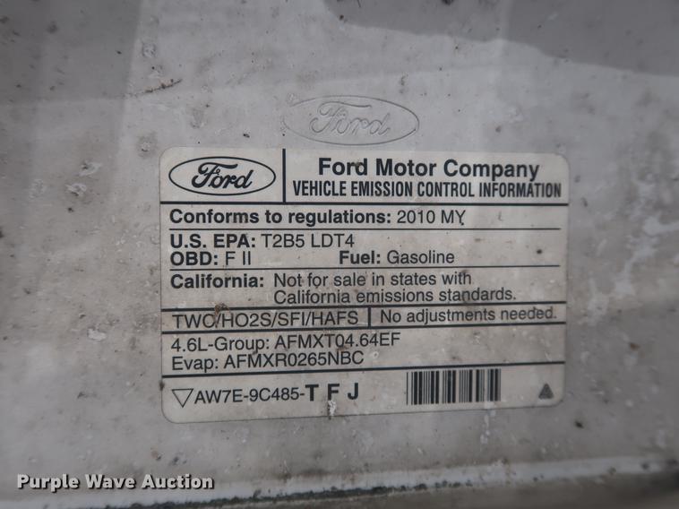 image for item EF9782 2010 Ford F150 SuperCab pickup truck