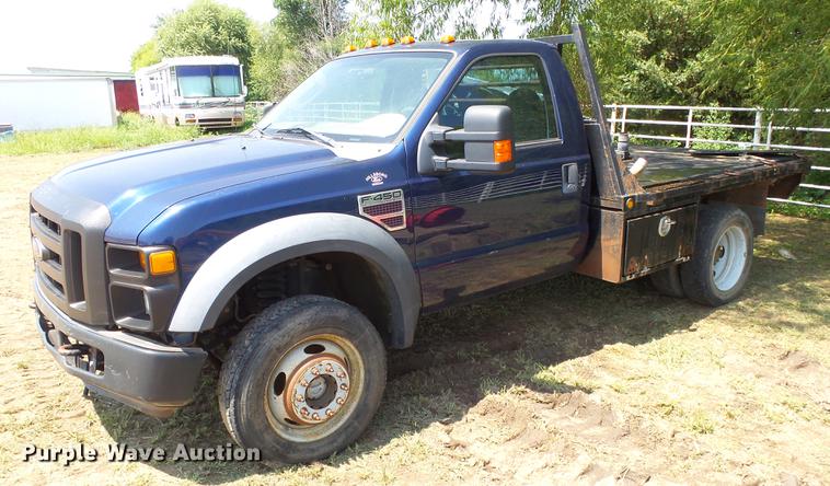 image for item ET9341 2008 Ford F450 Super Duty flatbed truck